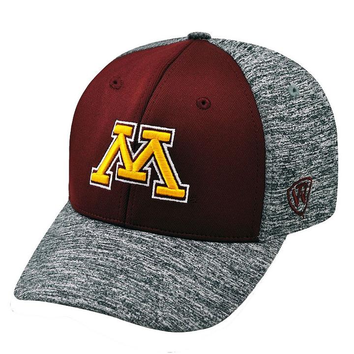 Adult Top Of The World Minnesota Golden Gophers Pressure One-fit Cap, Men's, Dark Red