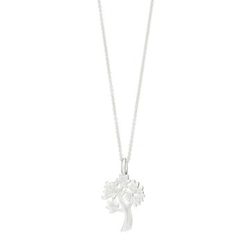 Love This Life Sterling Silver Family Tree Pendant Necklace, Women's