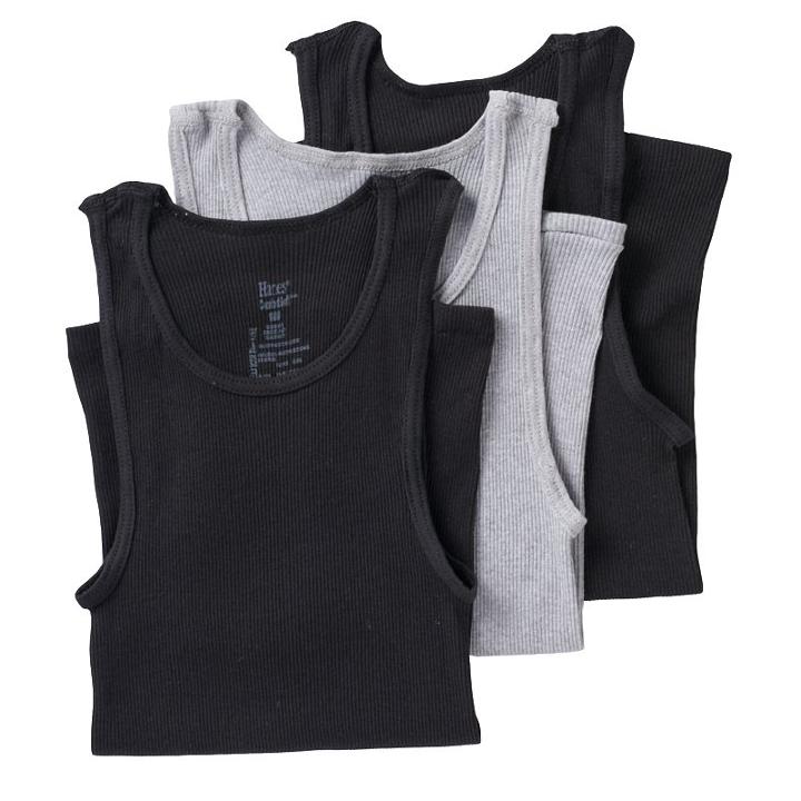 Boys Hanes Ultimate 3-pack Tanks, Boy's, Size: Medium, Black
