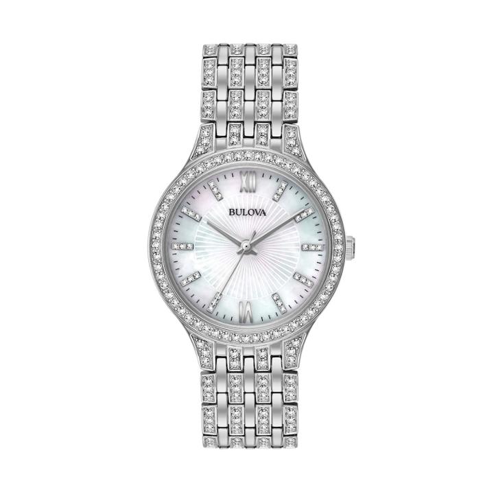 Bulova Women's Crystal Stainless Steel Watch - 96l242, Size: Small, Grey