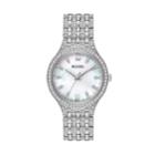 Bulova Women's Crystal Stainless Steel Watch - 96l242, Size: Small, Grey