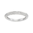 10k White Gold 3/8 Carat T.w. Diamond Wedding Ring, Women's, Size: 5