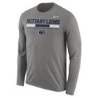 Men's Nike Penn State Nittany Lions Dri-fit Legend Staff Long-sleeve Tee, Size: Large, Gray