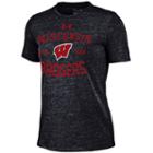 Women's Under Armour Wisconsin Badgers Triblend Tee, Size: Xl, Black
