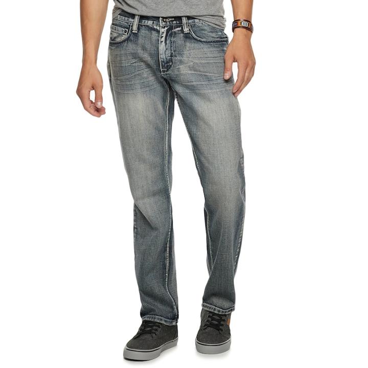 Men's Urban Pipeline&reg; Relaxed Straight-leg Medium Wash Jeans, Size: 33x32, Blue (navy)