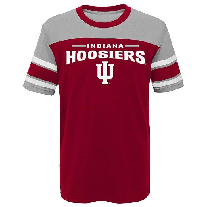 Boys 4-7 Indiana Hoosiers Loyalty Tee, Size: L 7, Red