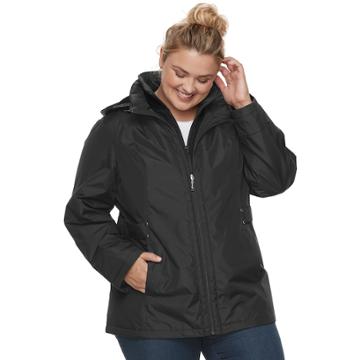 Plus Size D.e.t.a.i.l.s Hooded Anorak Jacket, Women's, Size: 1xl, Hematite