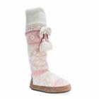 Women's Muk Luks Angie Boot Slipper, Size: Xl, Light Pink