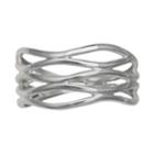 Primrose Sterling Silver Wave Ring, Women's, Size: 9