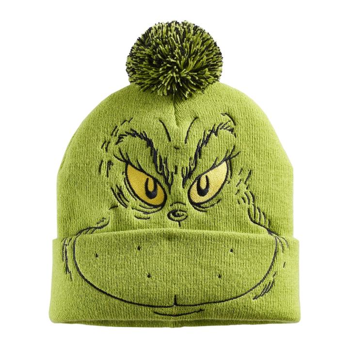Men's Grinch Hat, Med Green