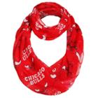 Forever Collectibles, Women's Chicago Bulls Logo Infinity Scarf, Multicolor