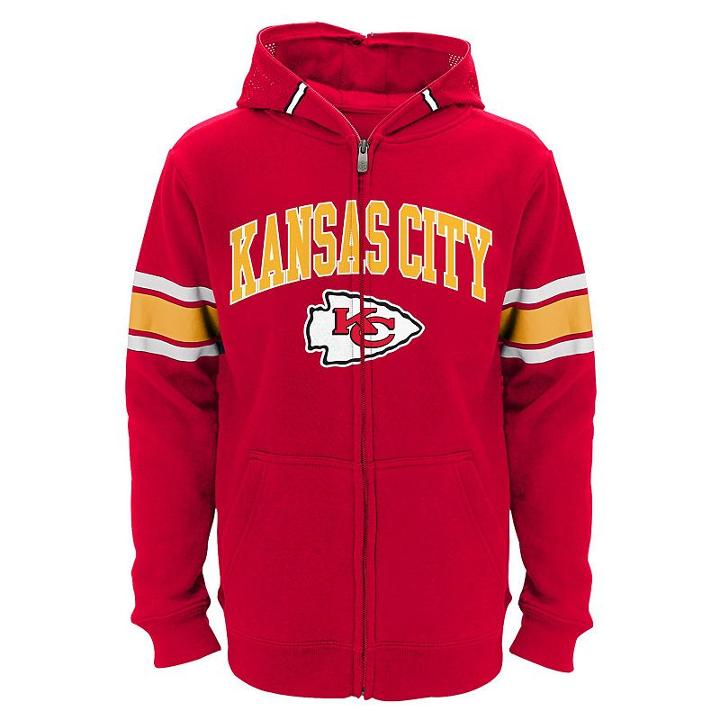 Boys 8-20 Kansas City Chiefs Helmet Hoodie, Boy's, Size: M(10-12), Red