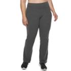 Plus Size Tek Gear&reg; Dry Tek Straight Leg Sweatpants, Women's, Size: 3xl, Dark Grey