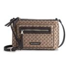 Dana Buchman Curlew Chain-link Jacquard Crossbody Bag, Women's, Med Brown