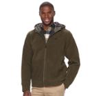 Men's New Balance Sherpa-lined Polar Fleece Hooded Jacket, Size: Medium, Green