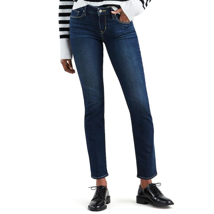 Women's Levi's&reg; Classic Mid Rise Skinny Jeans, Size: 34(us 18)s, Dark Blue