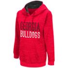 Women's Campus Heritage Georgia Bulldogs Throw-back Pullover Hoodie, Size: Medium, Dark Red