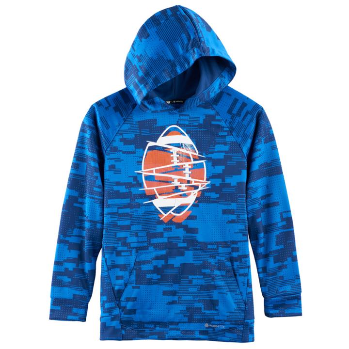 Boys 8-20 Tek Gear&reg; Football Hoodie, Size: Large, Blue