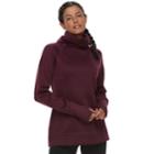 Women's Tek Gear Funnel-neck Fleece Jacket, Size: Small, Drk Purple