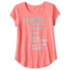 Girls Plus Size So&reg; Curved-hem Graphic Tee, Size: 16 1/2, Black