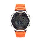 Casio Men's World Time Digital Chronograph Watch - Ae1000w-4bvcf, Orange