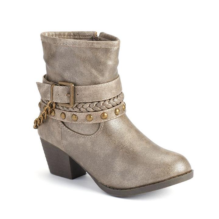 Unionbay Girls' Ankle Booties, Girl's, Size: 11, Brown Oth
