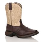 Lil Durango Boys' 8-in. Saddle Westerm Boots, Boy's, Size: 2.5, Brown