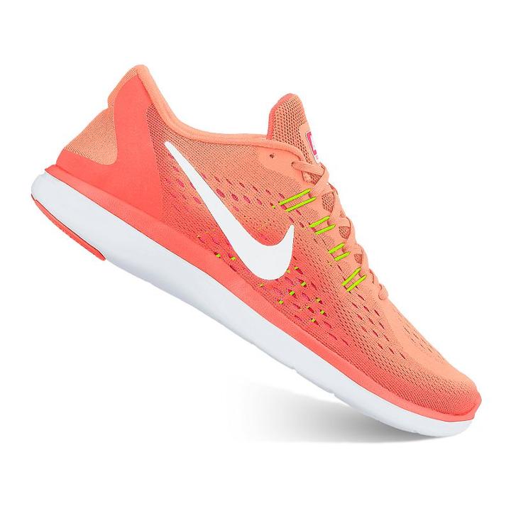 Nike Flex 2017 Rn Women's Running Shoes, Size: 7.5, Orange