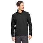 Men's Van Heusen Ottoman Flex Quarter-zip Knit Top, Size: Medium, Black