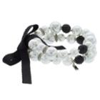 Simply Vera Vera Wang Simulated Pearl & Crystal Fireball Stretch Bracelet Set, Women's, Multicolor