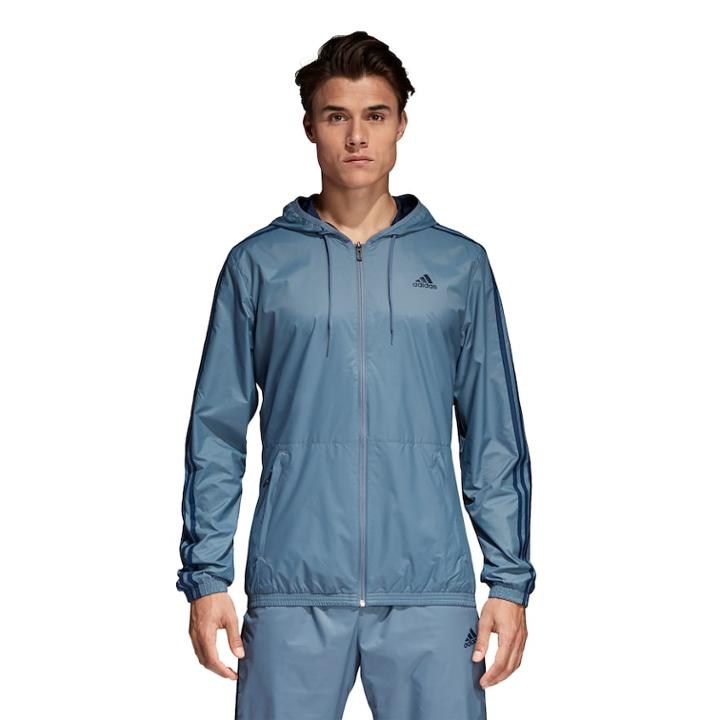 Men's Adidas Woven Jacket, Size: Xxl, Med Blue
