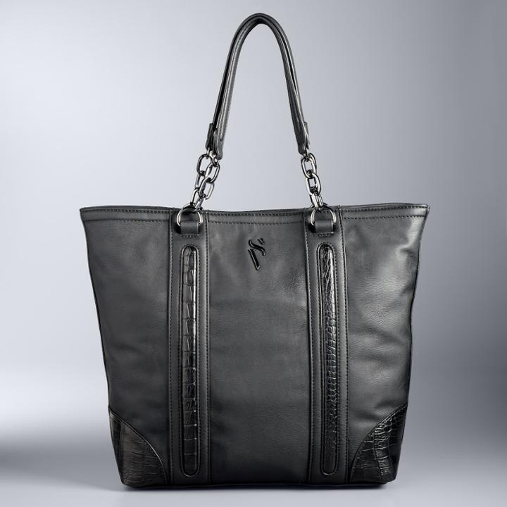 Simply Vera Vera Wang Catherine Updated Tote, Women's, Black