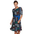 Women's Dana Buchman Scoopneck Dress, Size: Large, Med Blue