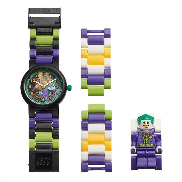 Lego Kids' Dc Comics Joker Minifigure Interchangeable Watch Set, Boy's, Size: Small, Multicolor