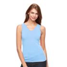 Women's Apt. 9&reg; Reversible Seamless Tank, Size: L/xl, Blue (navy)