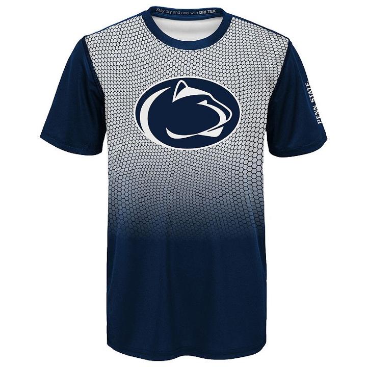 Boys 8-20 Penn State Nittany Lions Bitmapped Dri-tek Tee, Size: S 8, Blue (navy)