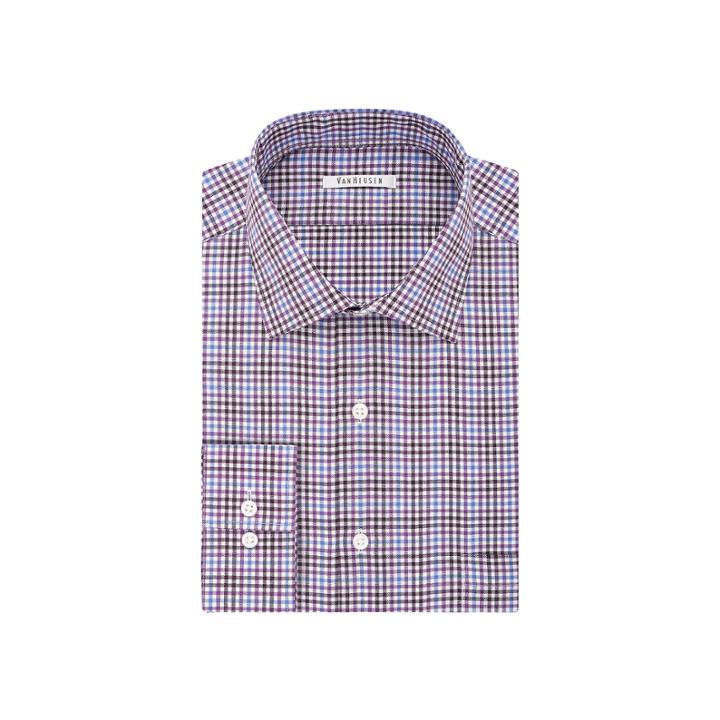Big & Tall Van Heusen Flex-collar Dress Shirt, Men's, Size: 18.5 37/8t, Purple Oth