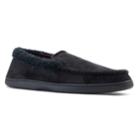 Men's Urban Pipeline Faux-fur Trim Moccasin Slipper, Size: Xl, Black
