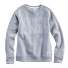 Girls 7-16 Under Armour Favorite Fleece Crew Pullover, Size: Small, Med Grey