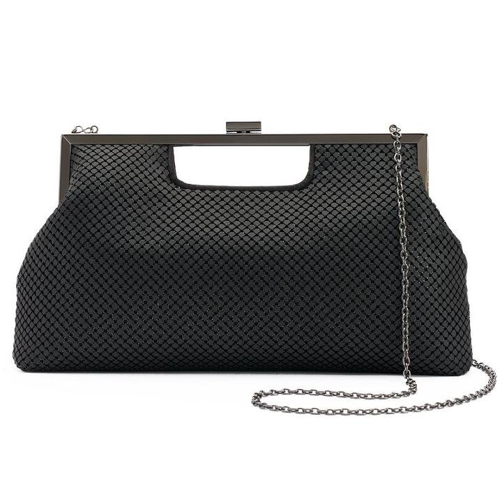 Lenore By La Regale Mesh Clutch, Women's, Black