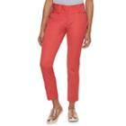 Juniors' Candie's&reg; Marilyn Ankle Pants, Girl's, Size: 11, Med Red