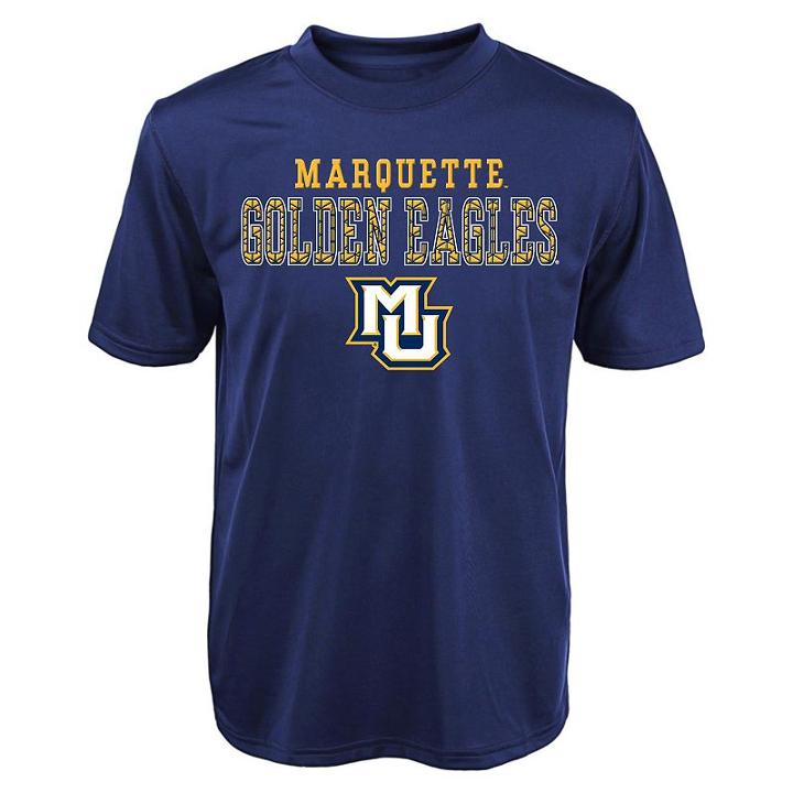 Boys 8-20 Marquette Golden Eagles Fulcrum Performance Tee, Boy's, Size: M(10-12), Blue