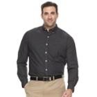 Big & Tall Van Heusen Classic-fit Checked Wrinkle-free Button-down Shirt, Men's, Size: L Tall, Oxford