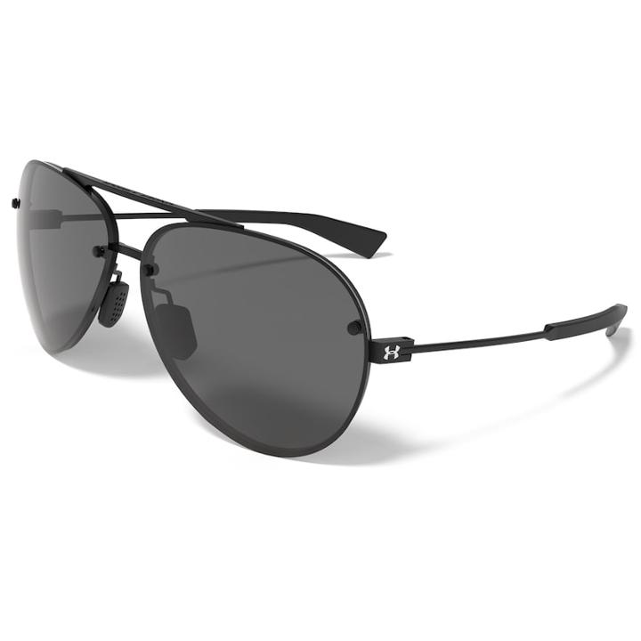 Men's Under Armour Double Down Polarized Round Sunglasses, Grey