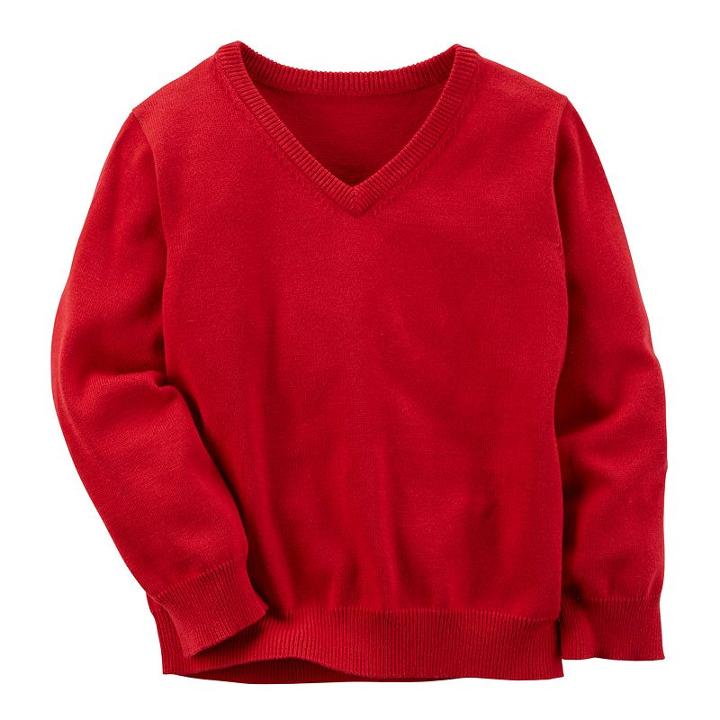 Boys 4-8 Carter's V-neck Sweater, Boy's, Size: 4, Red