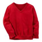 Boys 4-8 Carter's V-neck Sweater, Boy's, Size: 4, Red