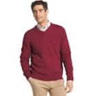 Men's Izod Fieldhouse Regular-fit V-neck Sweater, Size: Xxl, Brt Red