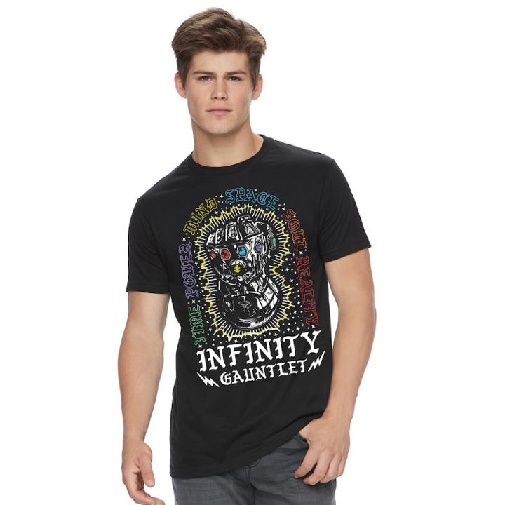 Men's Marvel Comics Infinity Stones Tee, Size: Large, Black