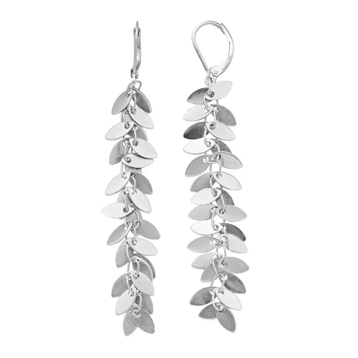 Simply Vera Vera Wang Disc Fringe Linear Drop Earrings, Women's, Silver