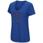 Women's Under Armour Chicago Cubs Heat Gear Streak Tee, Size: Regular, Med Blue